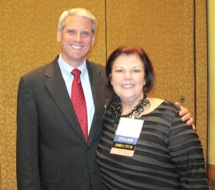 SATRO Director Marcia Phillips with Dr. Tim Williams